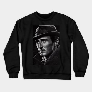 Sherlock Holmes - Black and White Crewneck Sweatshirt